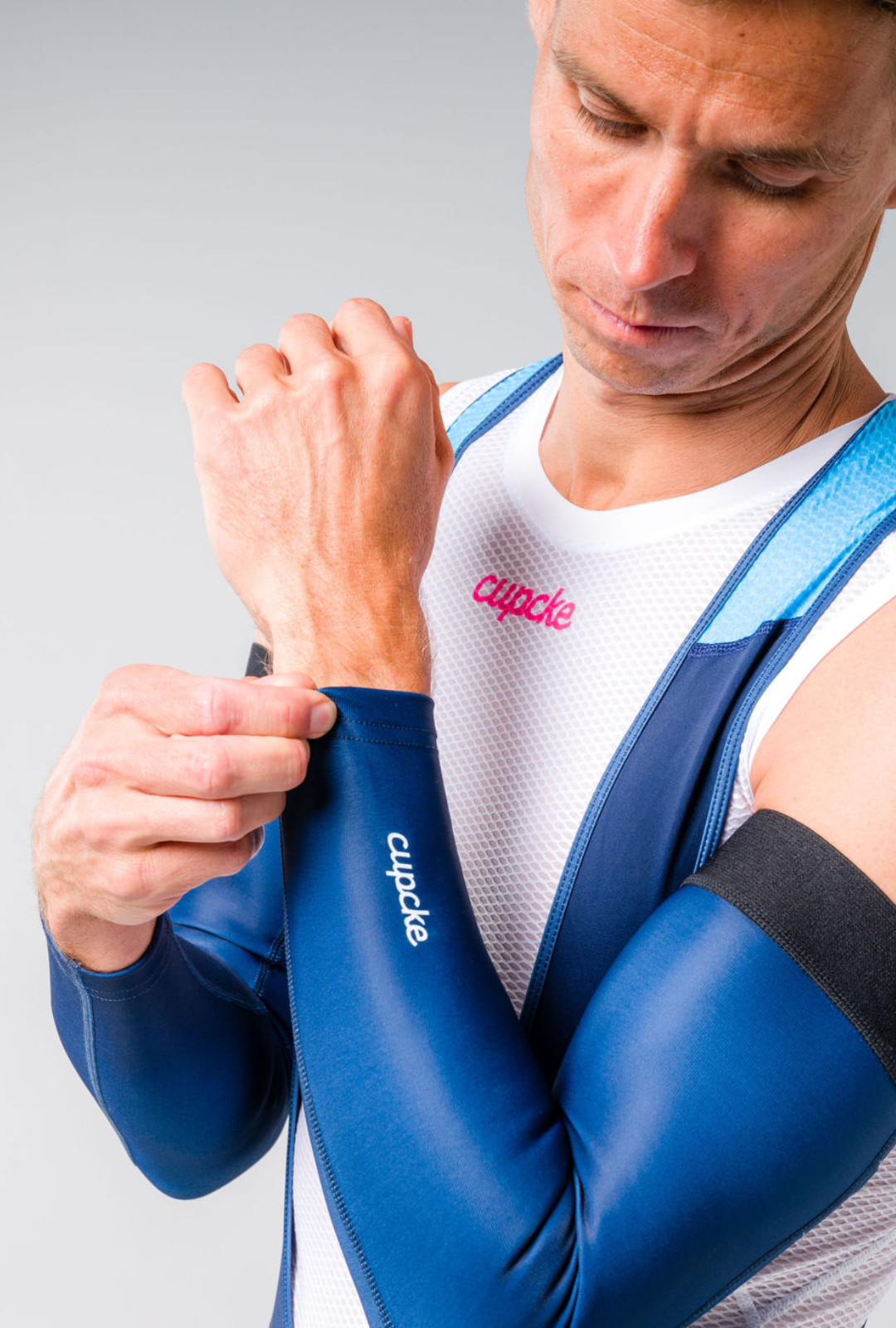 Navy Fleece Arm Warmers