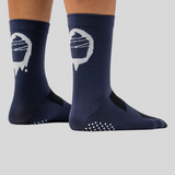 Navy Splash Sock